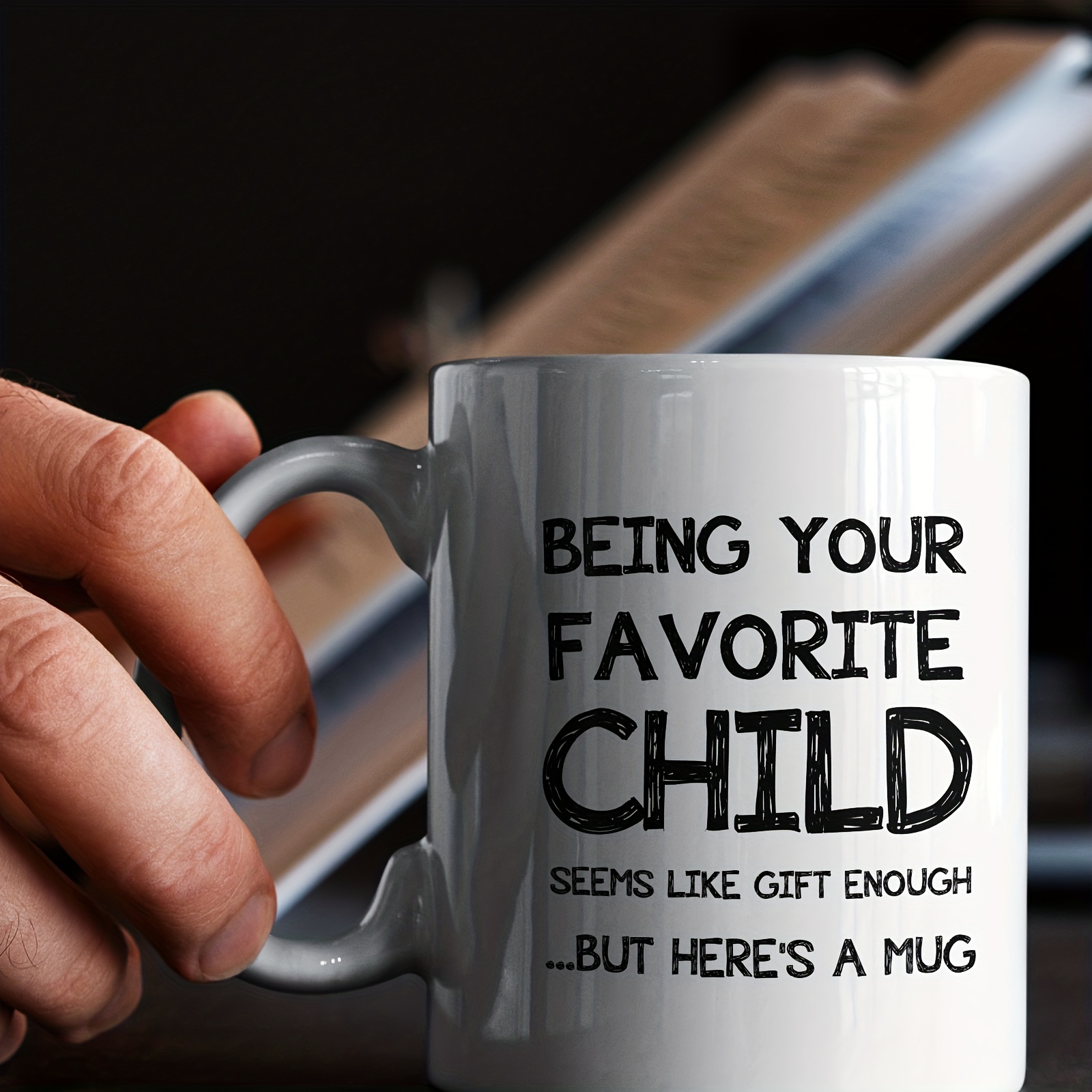 Favorite Child Coffee Mug Gift for mom, Christmas gifts for parents, gift  for dad, gift from daughter, dad christmas gift, mom birthday gift