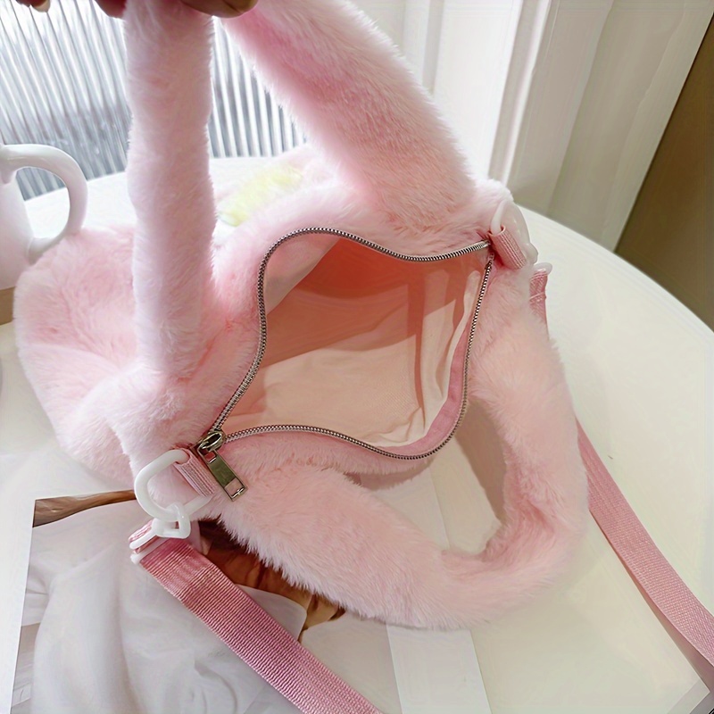 1pc Bolso Bandolera Niña Bolso Hombro Peluche Unicornio - Temu