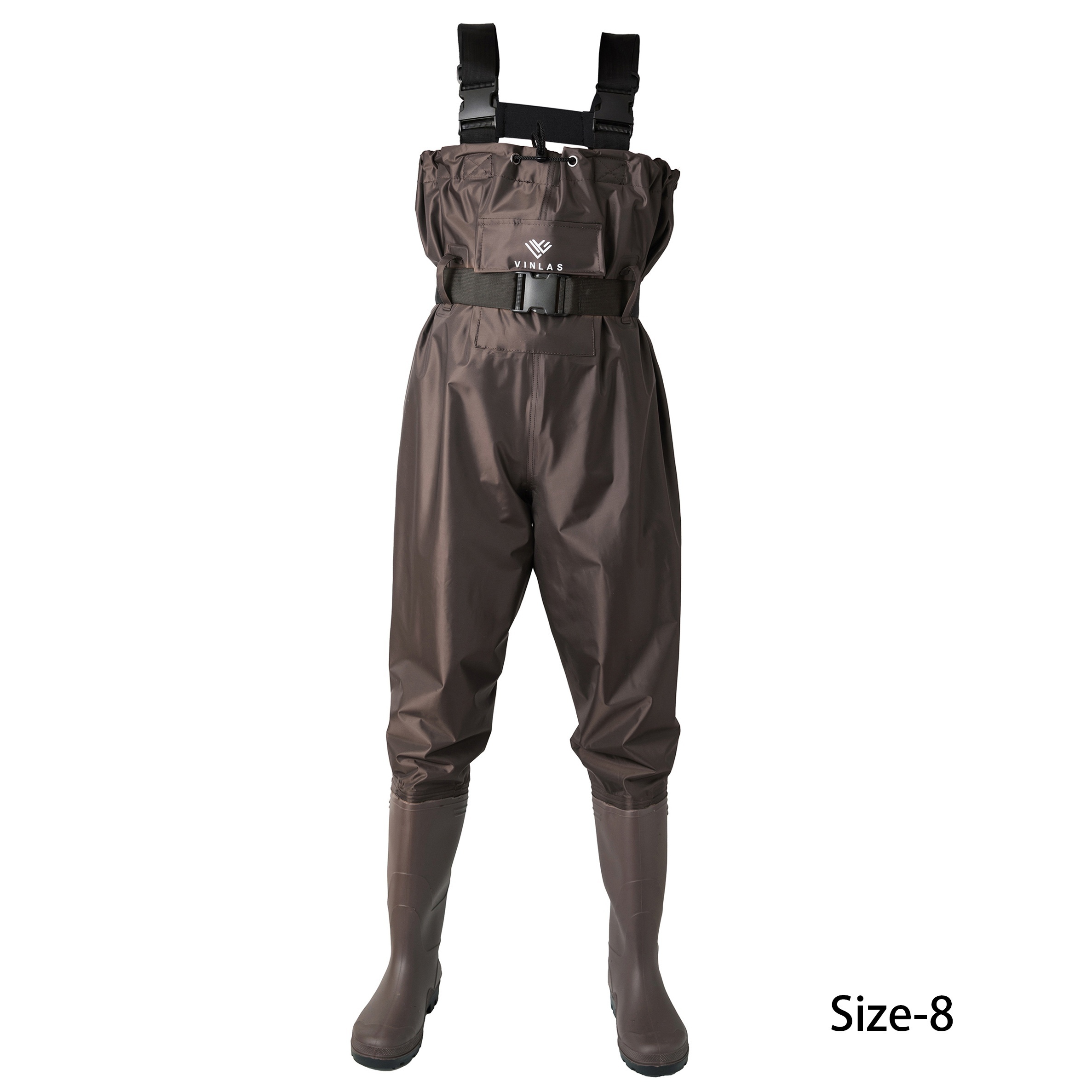 Chest Wader PVC Lightweight Waterproof Fishing Wading Pants with