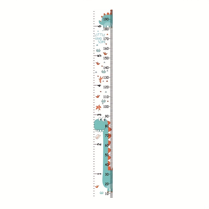 Height Measure Ruler With Cute Cartoon Print Wooden Kids Height Chart