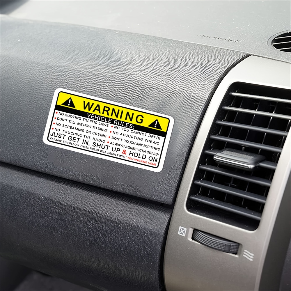 Warnung Auto Aufkleber Fahren Sicher Buchstaben Aufkleber - Temu Austria