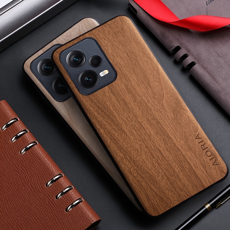 Case Xiaomi Redmi Note 12 11 10 9 8 Pro Funda Bamboo Wood - Temu