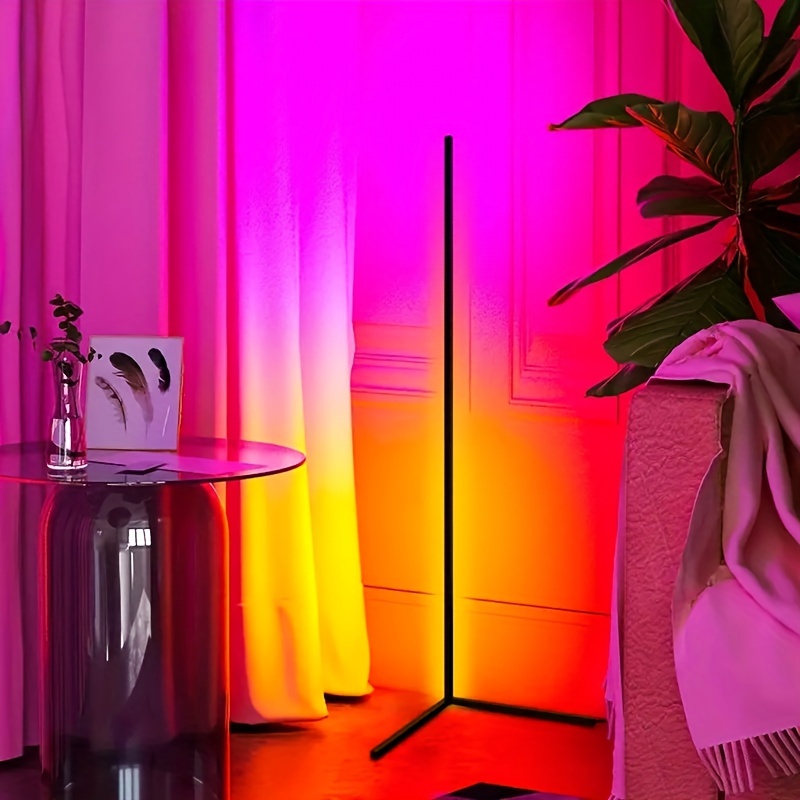  Moderna lámpara de pared RGB multicolor con control remoto  regulable, decoración del hogar, luz LED de fondo para configuración de  juegos, dormitorio, bar, cafetería : Todo lo demás