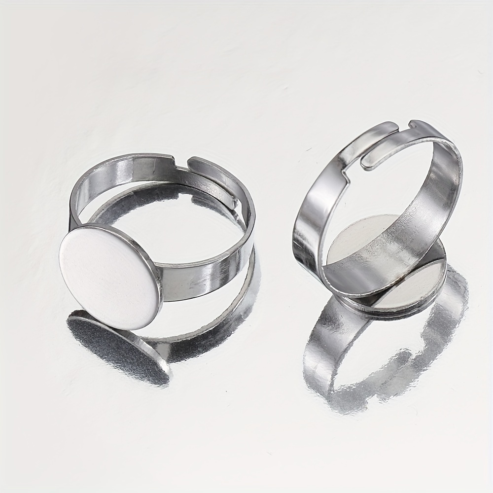 12mm Ring Blanks with Round Bezel Setting