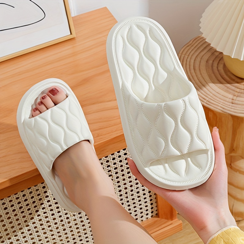 Minimalist Indoor Pillow Slides, Super Soft Soldi Color Non Slip Eva Shoes,  Women's Home Bath Slides - Temu Japan