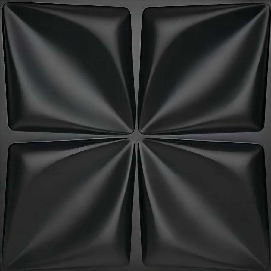  Art3d Paneles de pared 3D negros con texturas