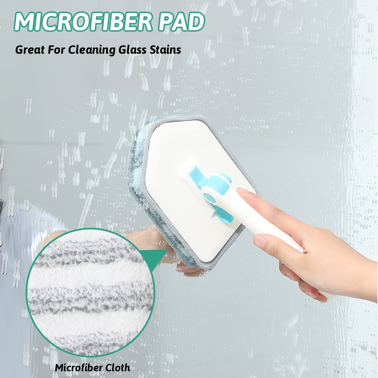 3 In 1 Shower Cleaning Brush Long Handle Bathroom Scrubbing Tile Adjustable