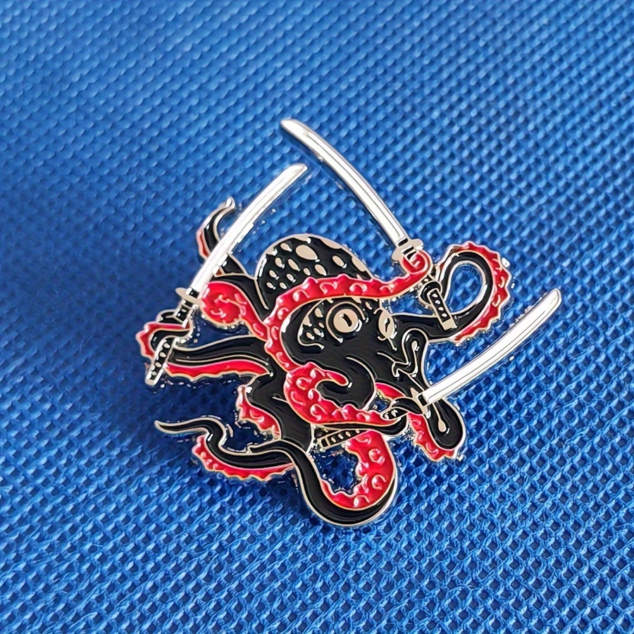 Octopus Brooch Pin Steampunk Jewelry Punk Accessories
