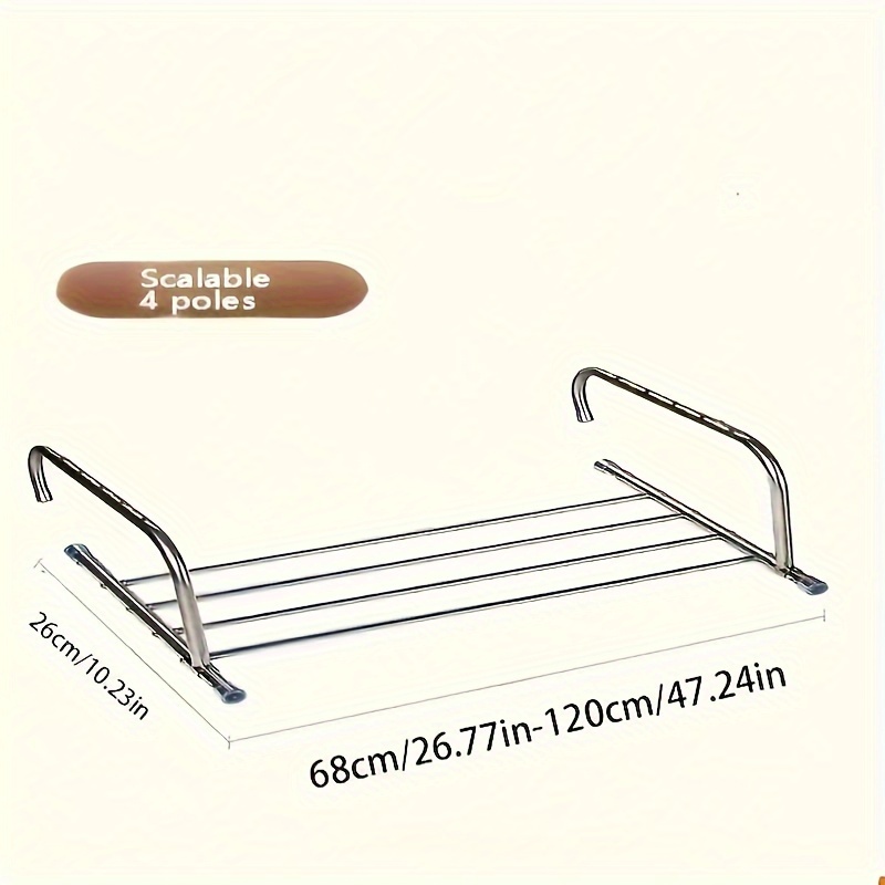 Stainless Steel Drying Rack Suitable For Exterior Window - Temu