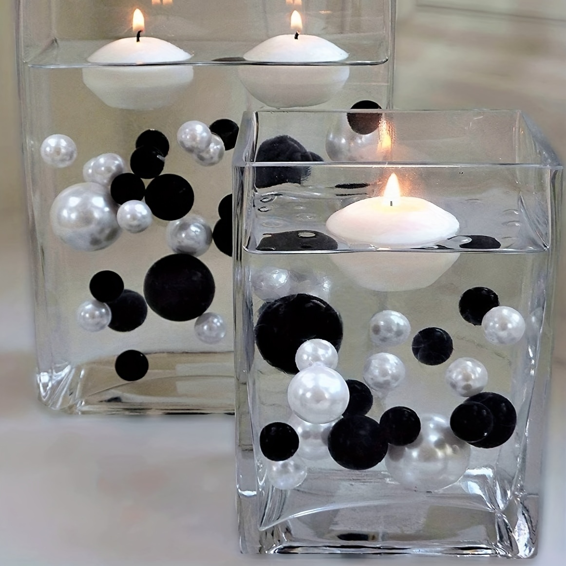 Centerpiece Floating Beads Hole free Faux Pearls For Vase - Temu