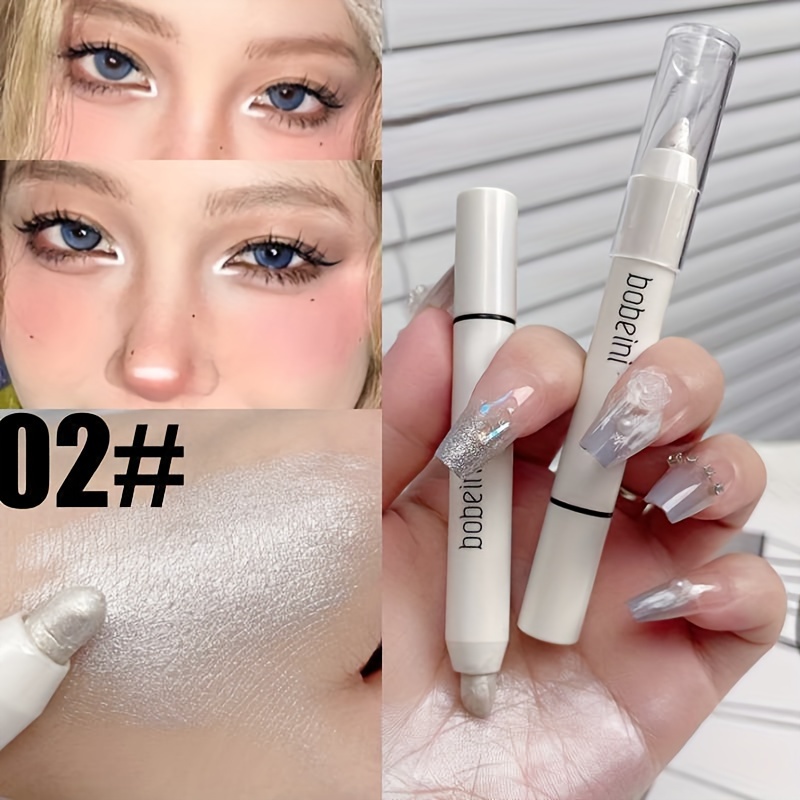 White Highlighter, Matte / Pearlescent Illuminating Eyeliner Pen, Natural  Look Eyeshadow And Lid Highlighter, One-Step Eye Makeup