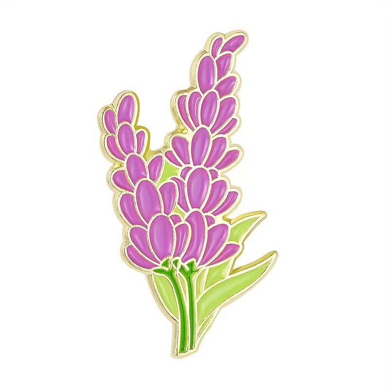 Enamel Purple Lilac Flower Brooches Women Collar Hydrangea - Temu