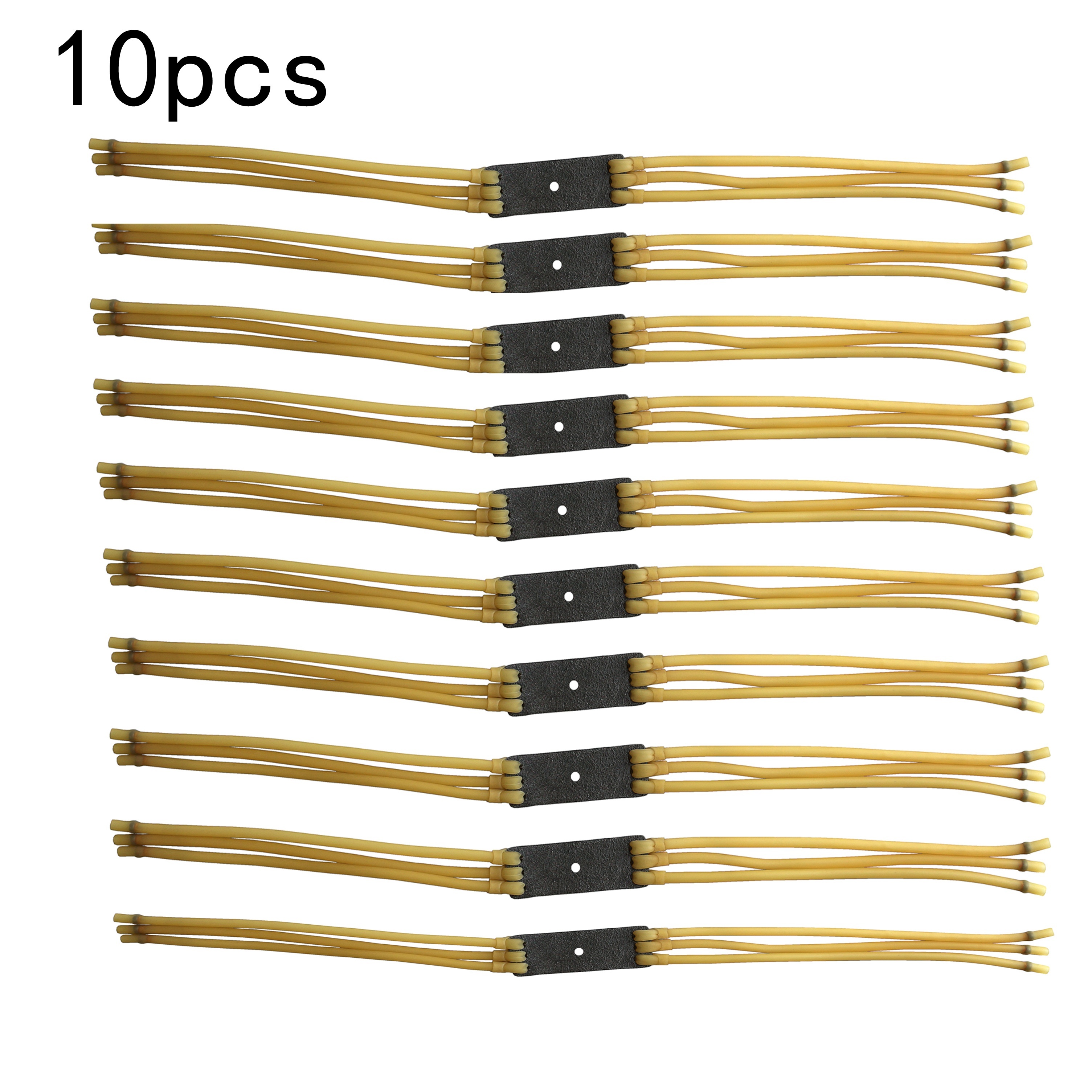 1/5/10pcs 6-strand Slingshot Professional Elastic Replacement Bands,  Slingshot Flat Rubber Bands, Suitable For Hunting Or Shooting Games