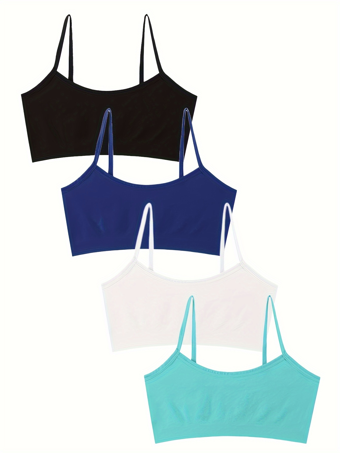 Girls Stretch Bras Comfortable Soft Bralette Underwear - Temu