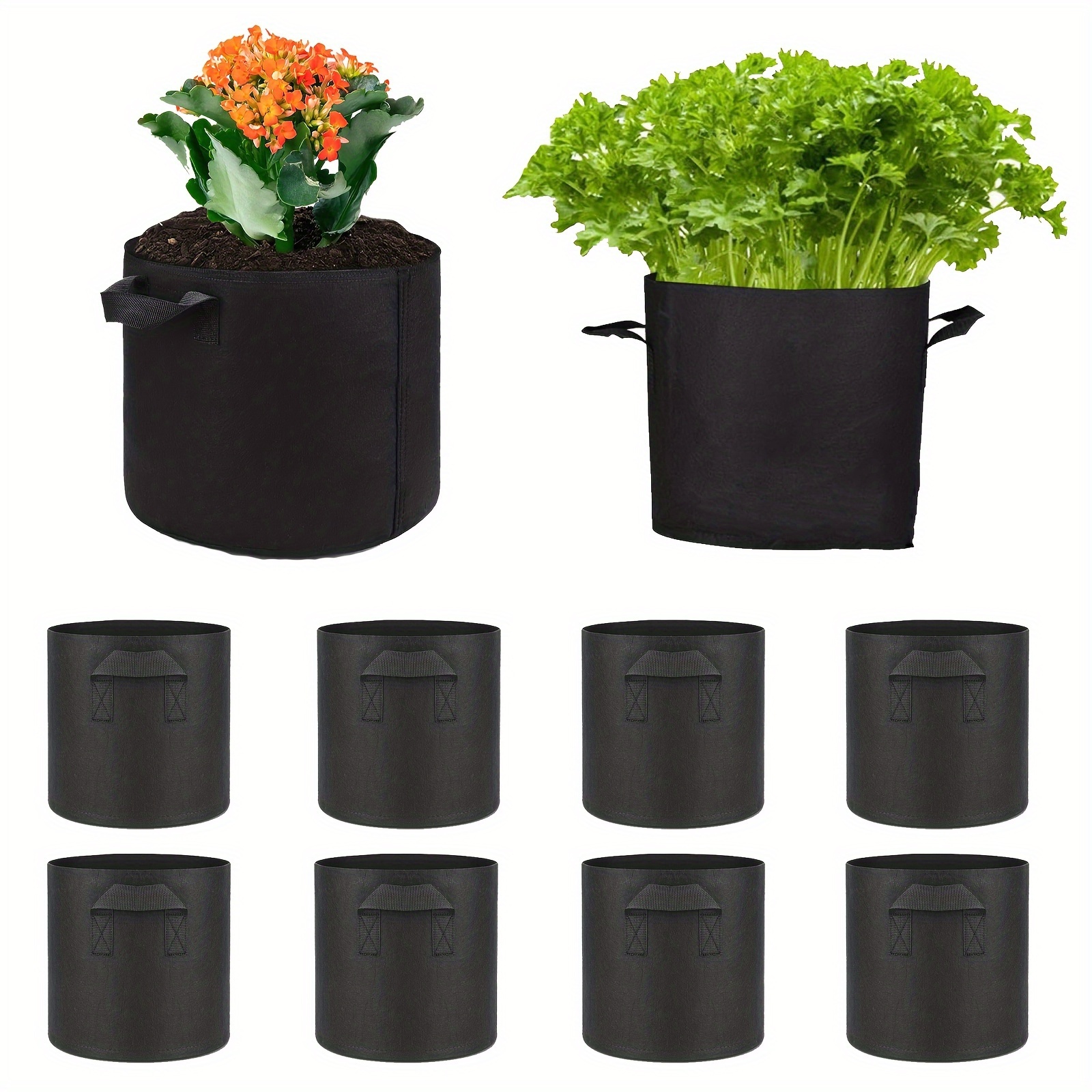 HYDGOOHO 20 Gallon Grow Bags Fabric Pots with Handles for Potato Strawberry  Plants Vegetables Black Plant Container Heavy Duty Aeration Fabric Pots  Plants Growing Bags with Handles(20 Gallon-5 Pack) - Yahoo Shopping