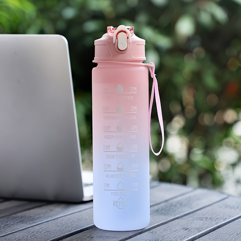 32 oz Water Bottles with Times to Drink and Straw, Motivational Water  Bottle with Time Marker, Leakp…See more 32 oz Water Bottles with Times to  Drink
