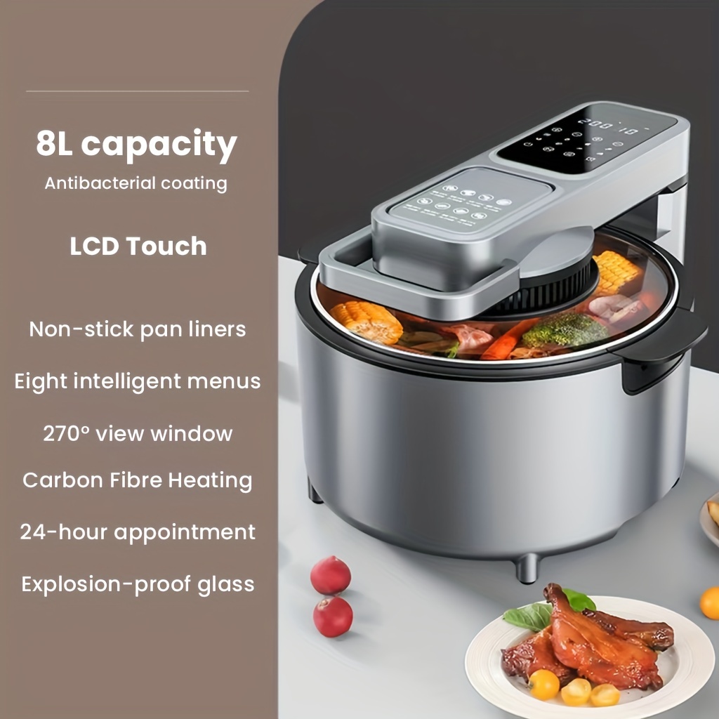 8L Air Fryer Household Large-Capacity Electric Fryer Intelligent