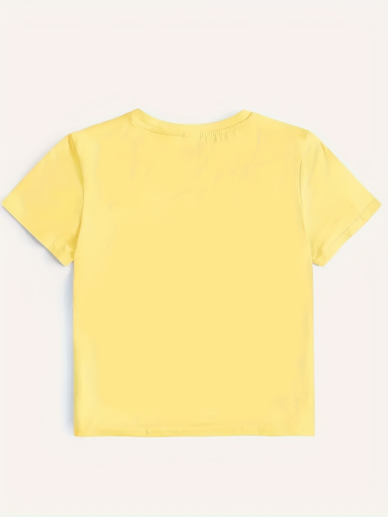 Girls Letter ''los Angeles'' Print T shirt Comfort Fit Short - Temu