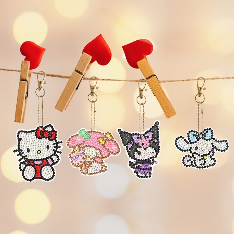 How to Bead a Hello Kitty Keychain Part 1 