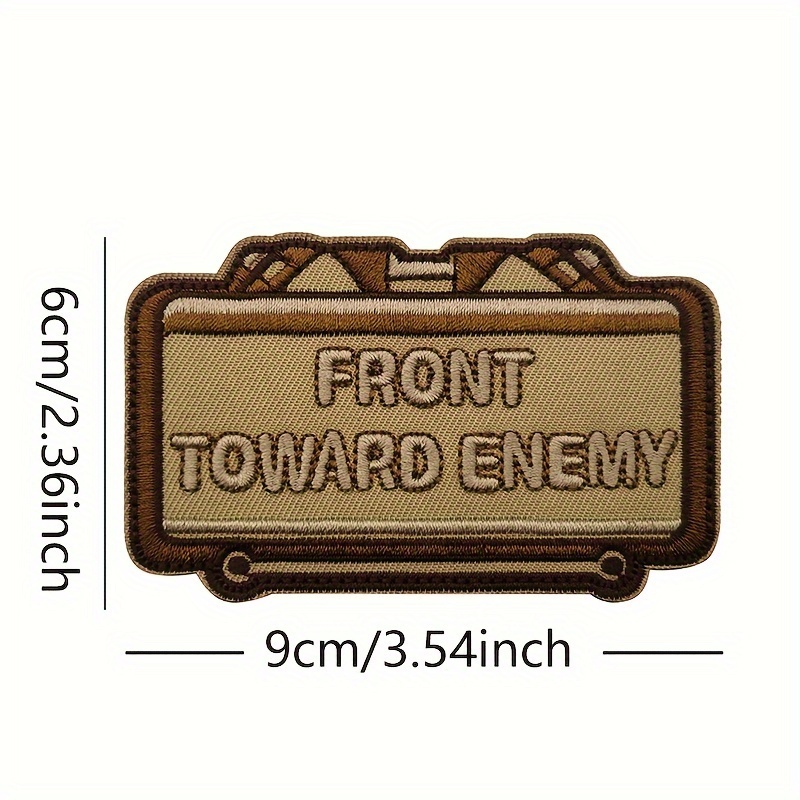 Image of 1pc Front Embroidered Morale Patches With For Caps, Uniforms, Vests, Backpacks