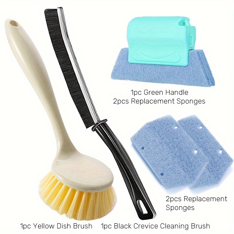 1pc Green Crevice Cleaning Brush