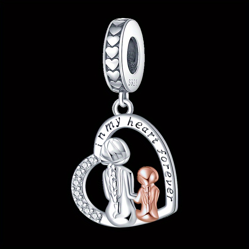 Valentines Day Charms 925 Sterling Silver Forever Love Beads fit Original  Bracelet Necklace Pendant Jewelry Charm