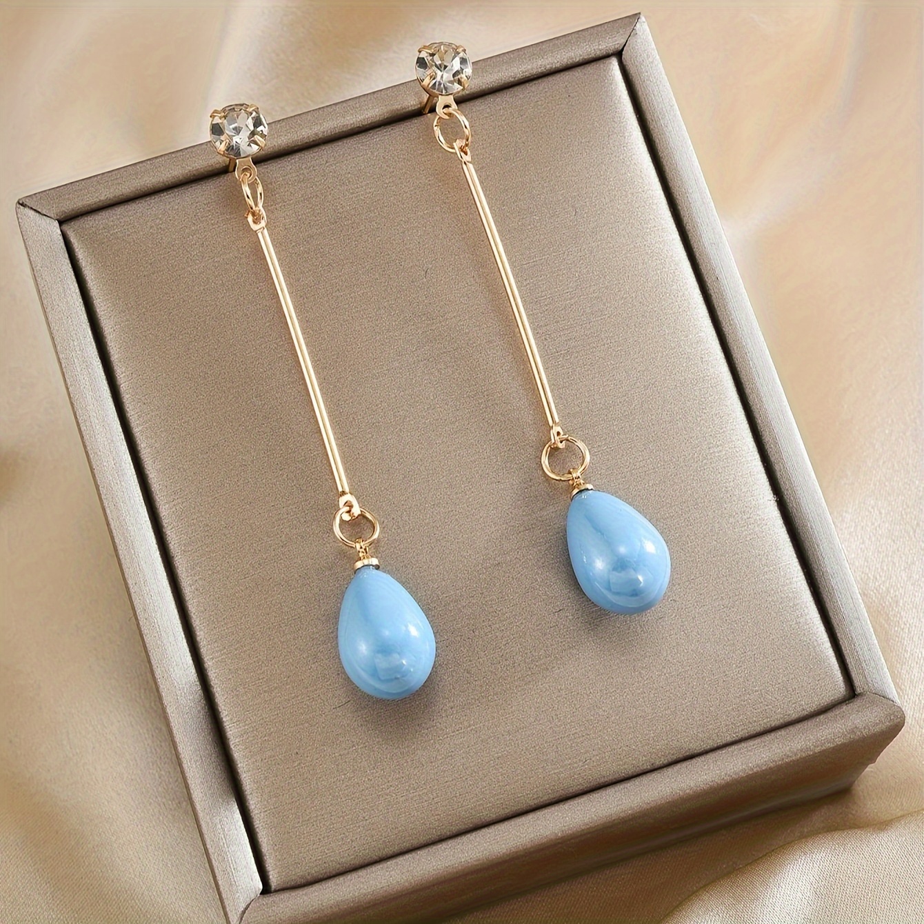 Faux Pearl Long Dangle Earrings Great Gift