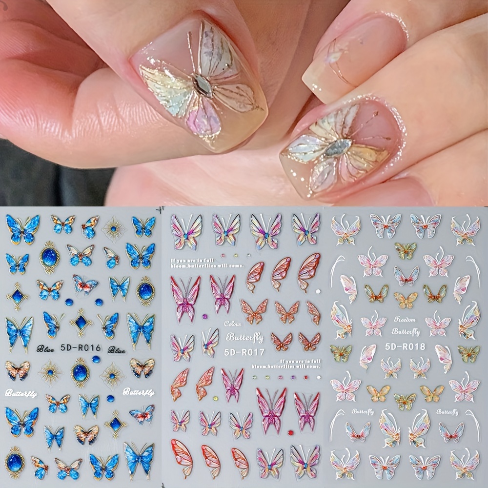 10 Sheets Retro Flower Nail Art Foil Transfer Stickers, Adhesive Nail Art  Supplies For Acrylic Nails Foil Stickers, Nails Supply Floral Manicure Tips