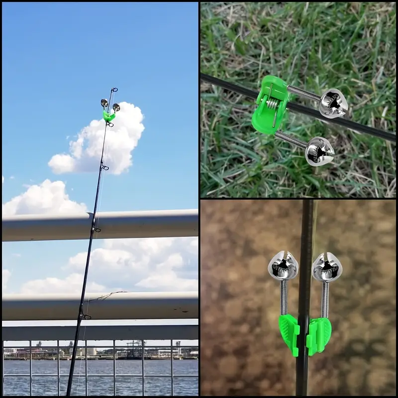 Plastic Fishing Bells Clips Fishing Rod Alarm Dual Alert - Temu