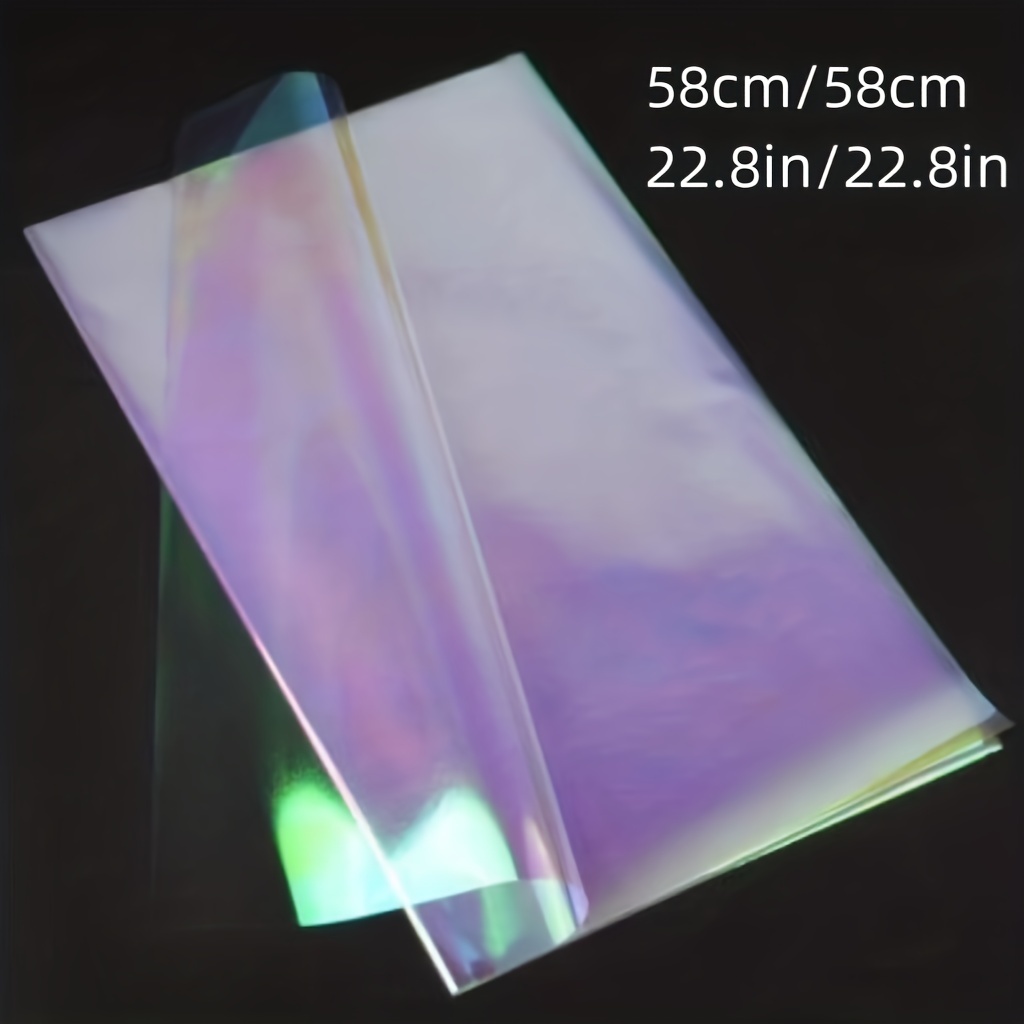 Rainbow laser gradient Symphony film holographic paper flower bouquet  wrapping plastic