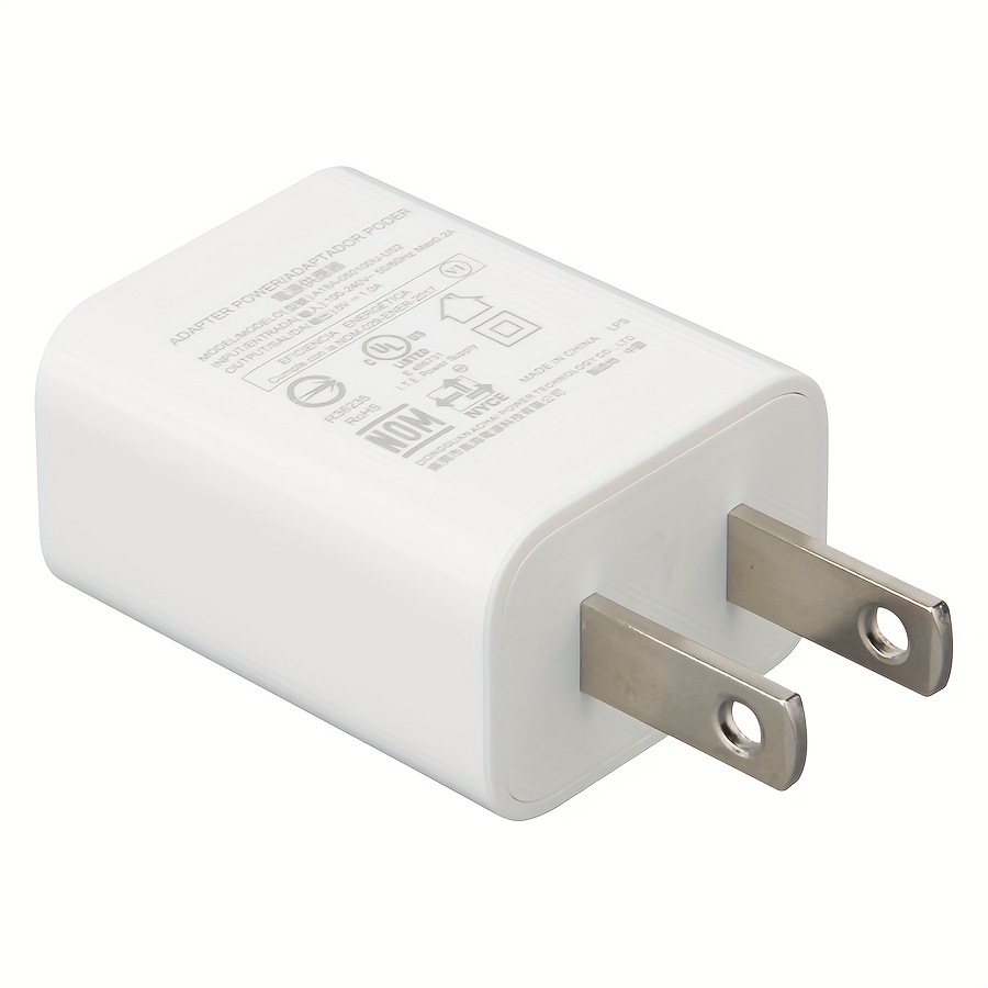 Usb Wall Charge 5v/1a Single Usb Plug Charger Power Adapter - Temu