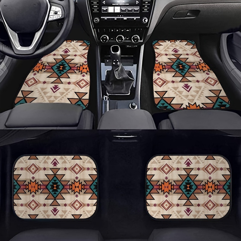 Aztec Native Style Car Floor Mats Auto Odorless Car Floor - Temu