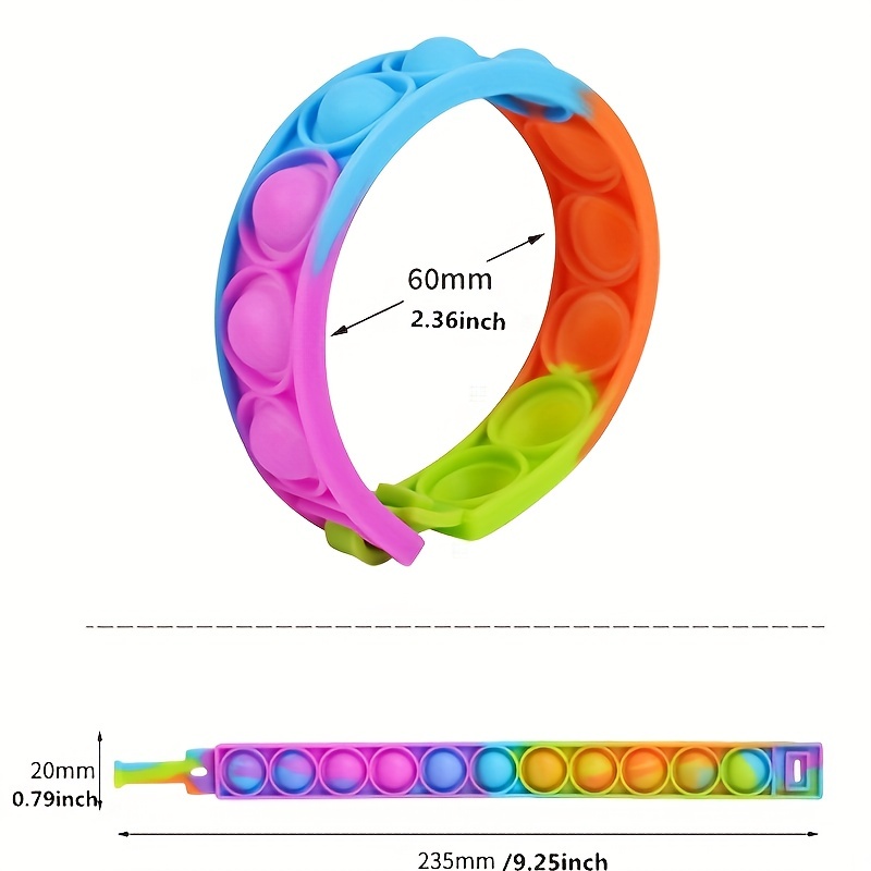 Rainbow Toy Bracelets (Pack of 12)