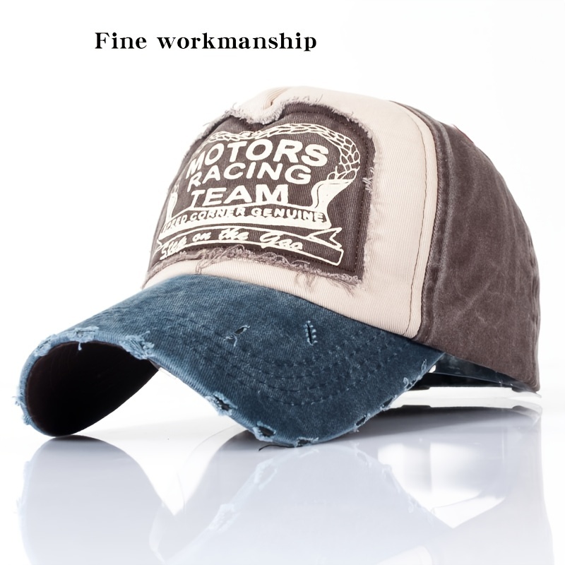 Gorra De Béisbol Unisex Ajustable - Algodón, Estilo Retro, Broche De Presión, Talla única