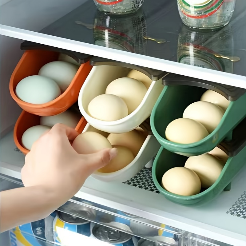 Multi layer Egg Holder For Refrigerator Rolling Egg - Temu