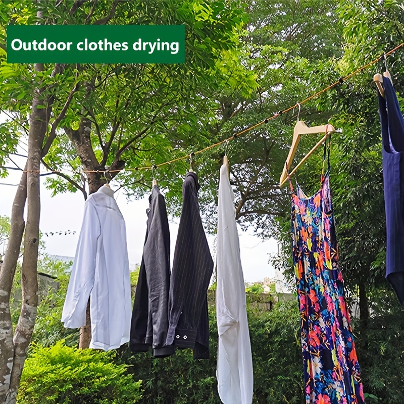 outdoor travel elastic retractable clothesline drying