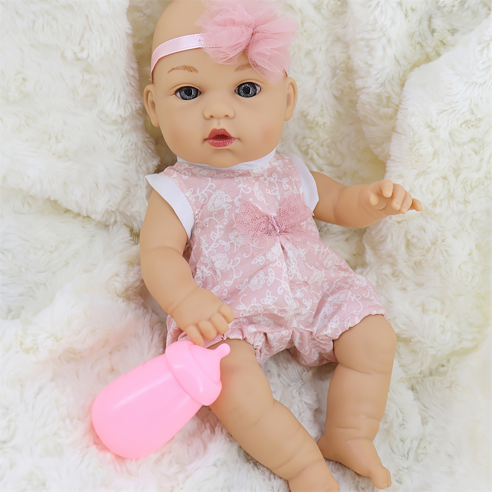 Reborn - Ropa de muñeca para bebé niña adecuada para muñecas Reborn de 22 a  24 pulgadas, accesorios para niña pequeña, vestido + diadema :  : Juguetes y Juegos