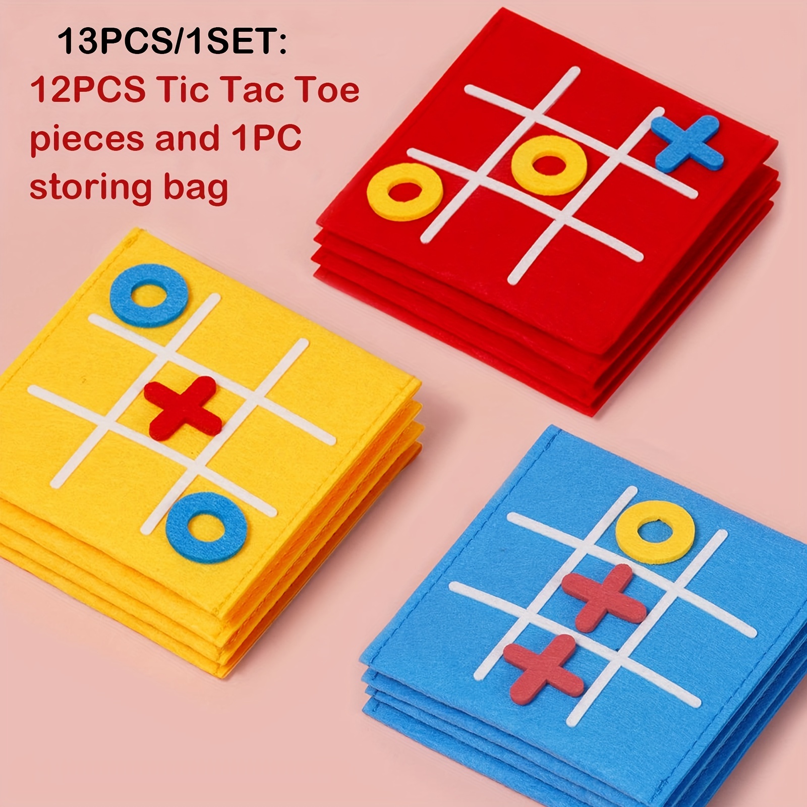 Tic Tac Toe Toy para adultos e crianças, jogo de viagem, decoração do  quarto do jogador