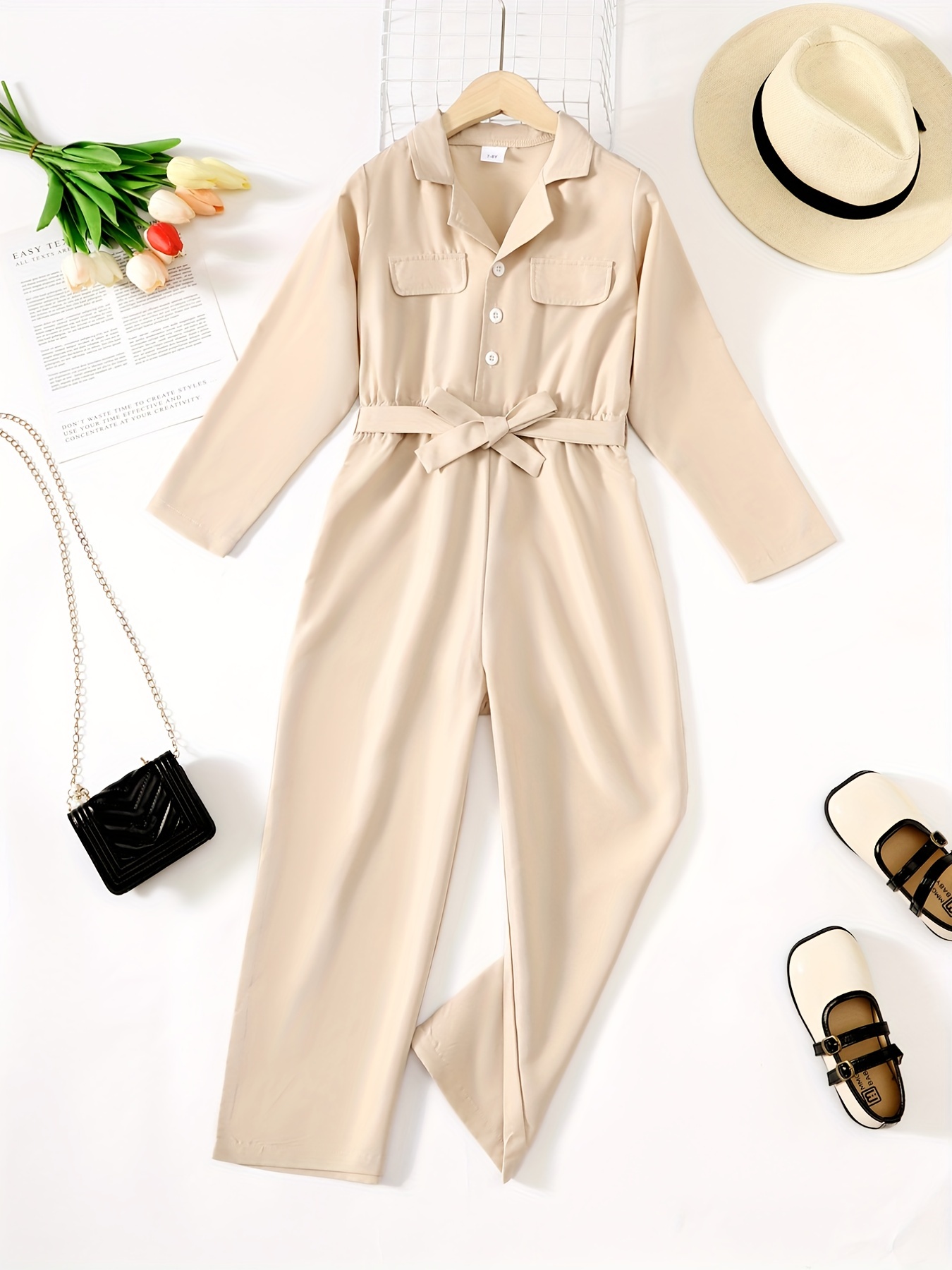 Jumpsuits For Girls Long Sleeve - Temu