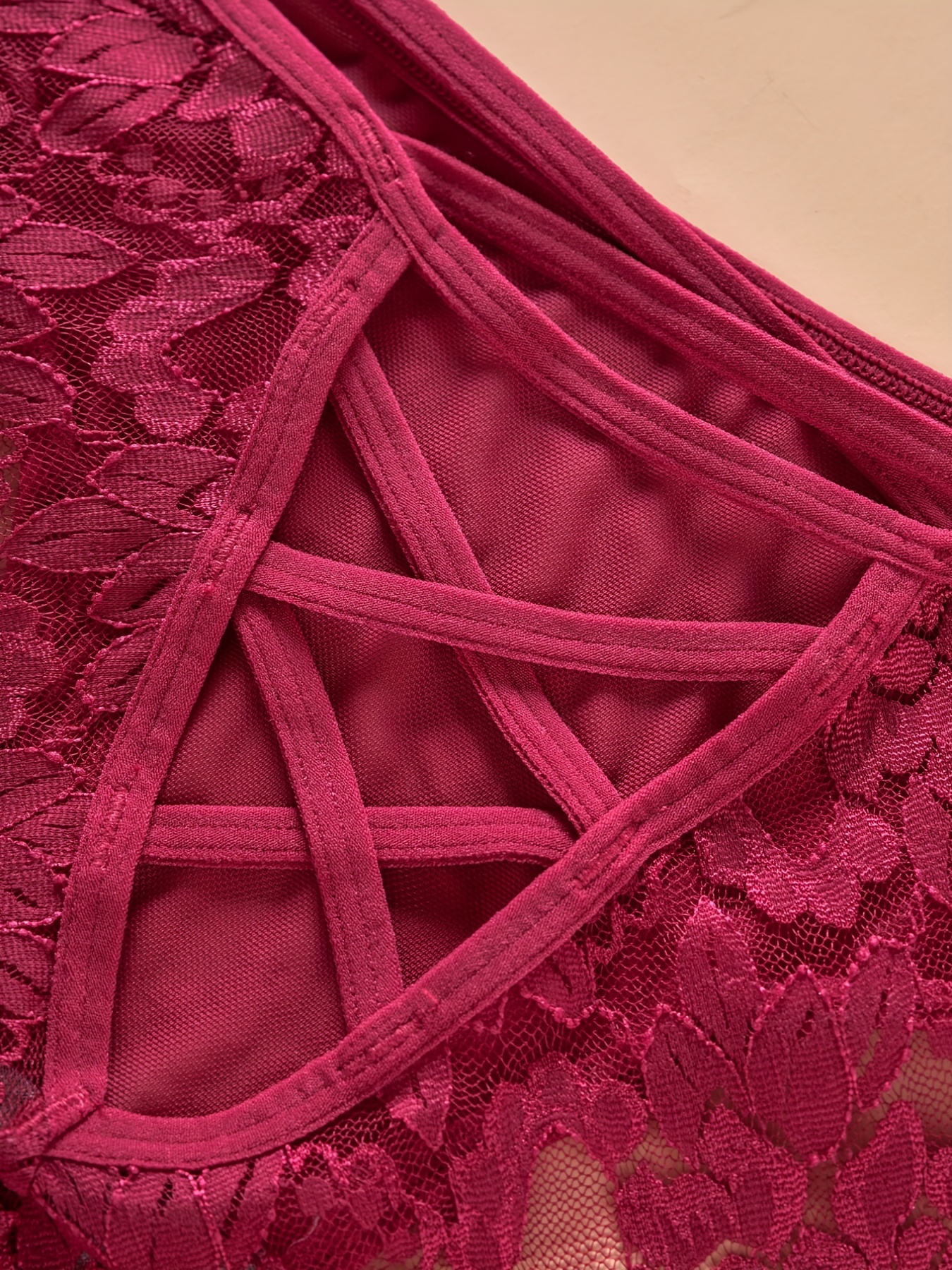 Lace Hipster Underwear in Burgundy – Textile Apparel