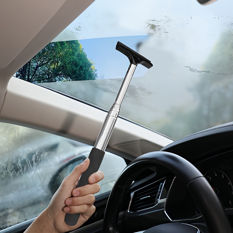 Essuie-glace portable rétractable 2 en 1 : parfait pour nettoyer les  rétroviseurs de voiture, les fenêtres de station-service, les parois  vitrées de douche et les pare-brise ! - Temu France