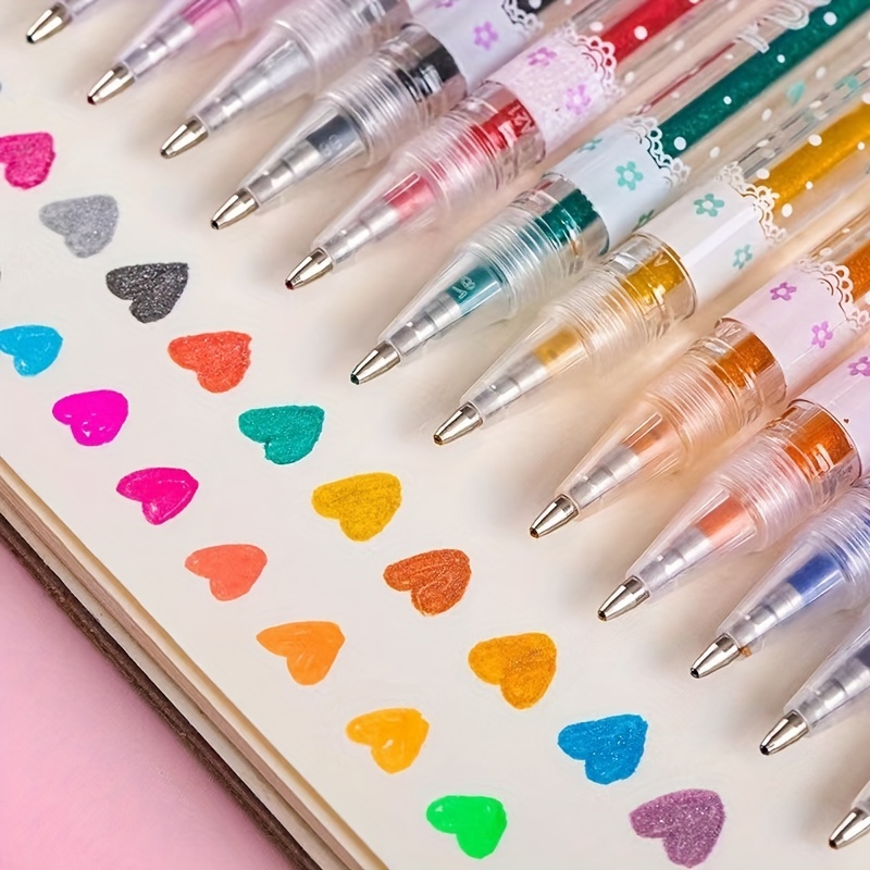 Buy 36 Diamond Gel Color Pens for Adult Coloring Books, Writing, School  Project, Reaeon Gel Ink Fine Point Pen Including Pastel, Neon, Glitter  Online at desertcartMalta