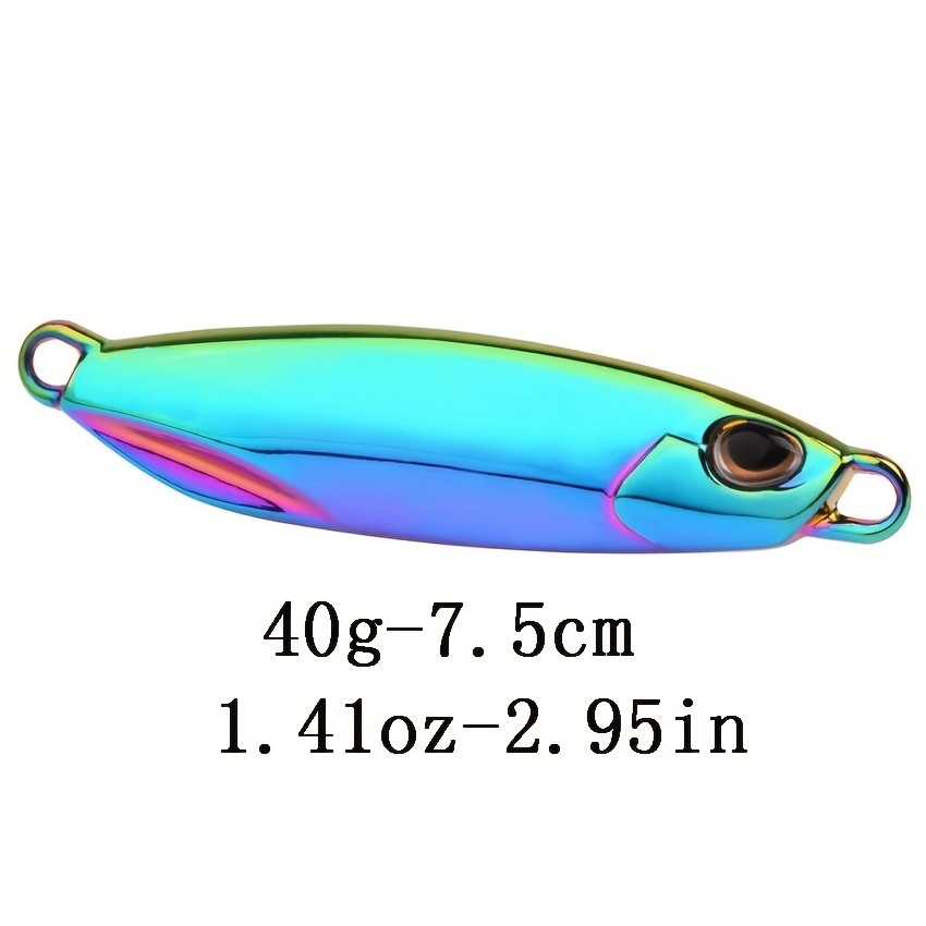 Vibrant Metal Jigs Fishing Lure Set Sinking Bait Mackerel - Temu