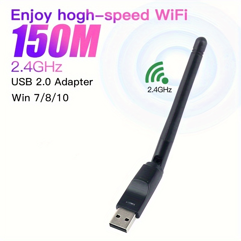 Usb Wifi Adapter 150mbps Wireless Network Network Card Wi-fi Receiver Pc  Laptop