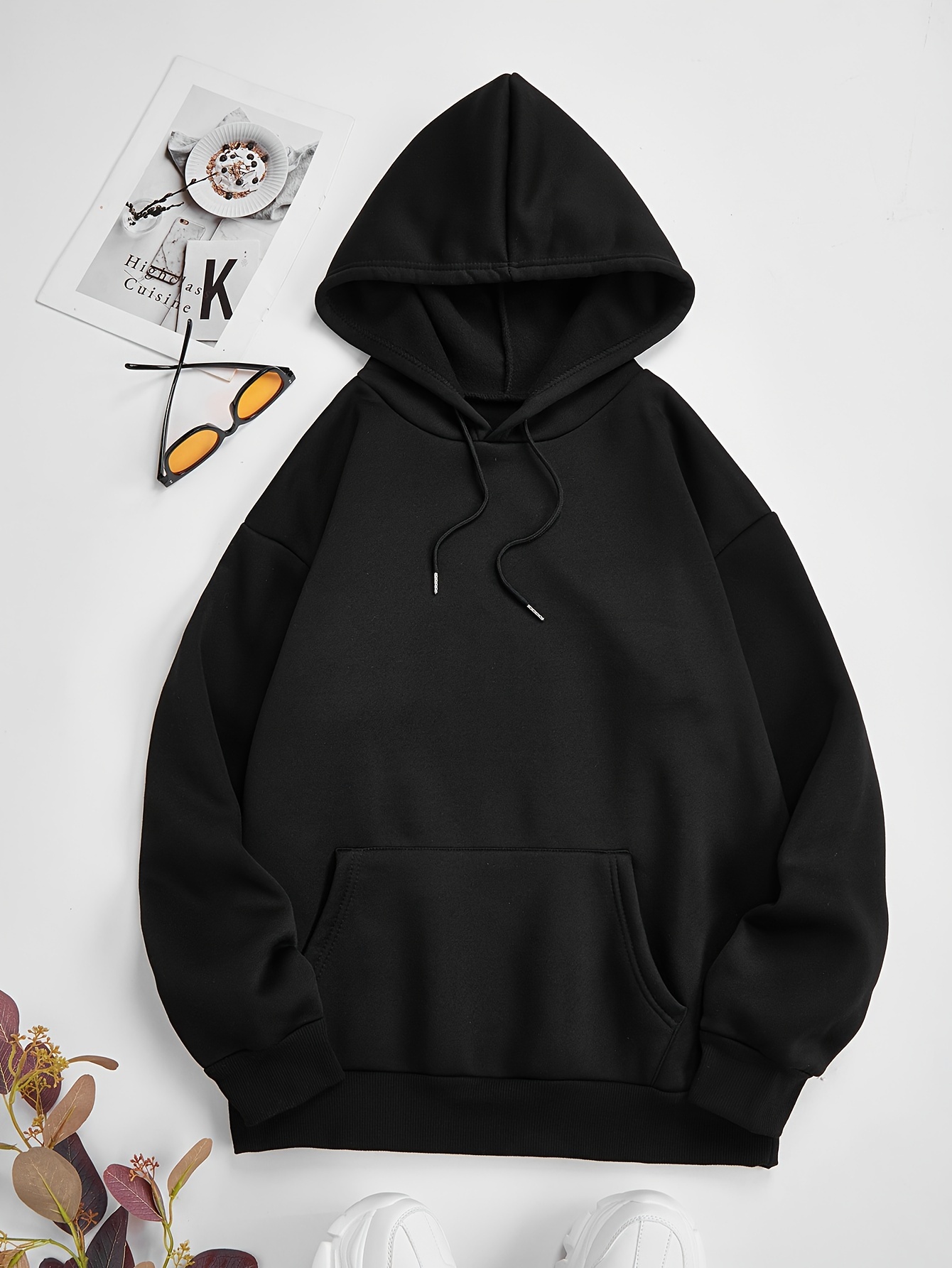 Qleicom Women's Color Block Hoodie Drawstring Pullover Hoodies with Pocket  Casual Hooded Sweatshirt Long Sleeve Blouse Black : : Clothing,  Shoes & Accessories