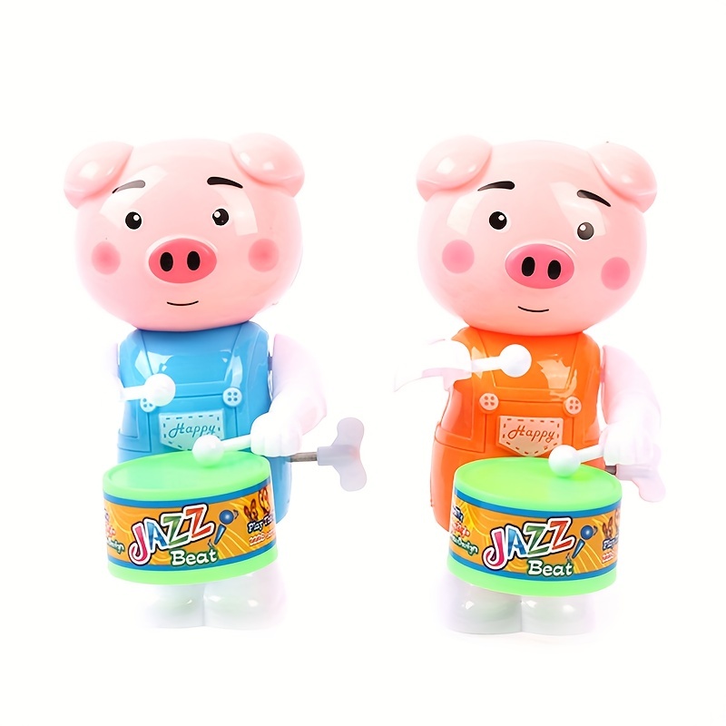 Drumming Pig Wind Toy Twisting Butt Drumming Pig Drum Toy - Temu New ...