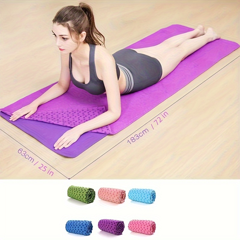  flminternational Esterilla de yoga Pilates, manta  antideslizante para deportes de viaje, fitness, funda de ejercicio, color  rosa : Deportes y Actividades al Aire Libre