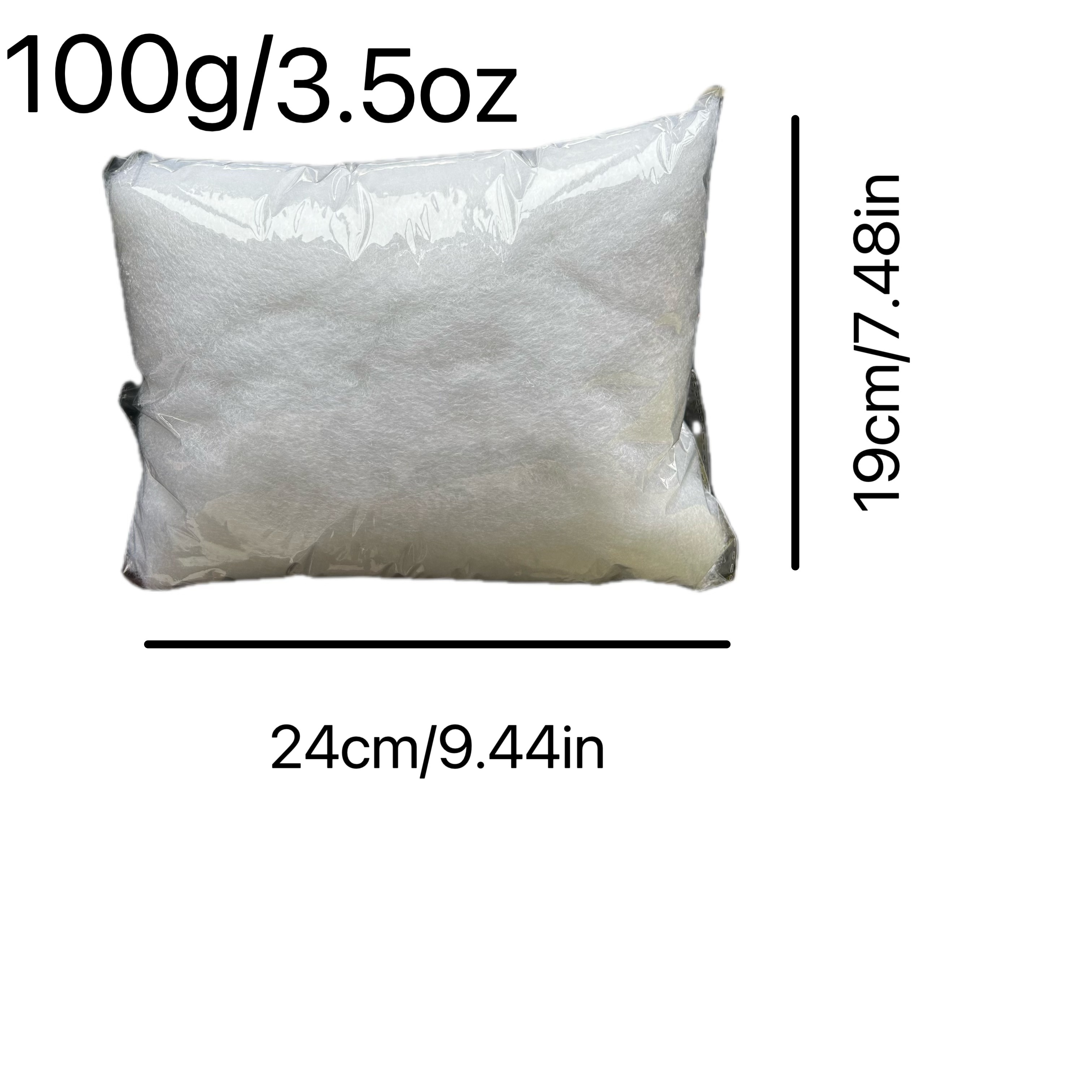 150g Soft Polyester Filling for Stuffed Animals, Pillows and Craft Projects, White
