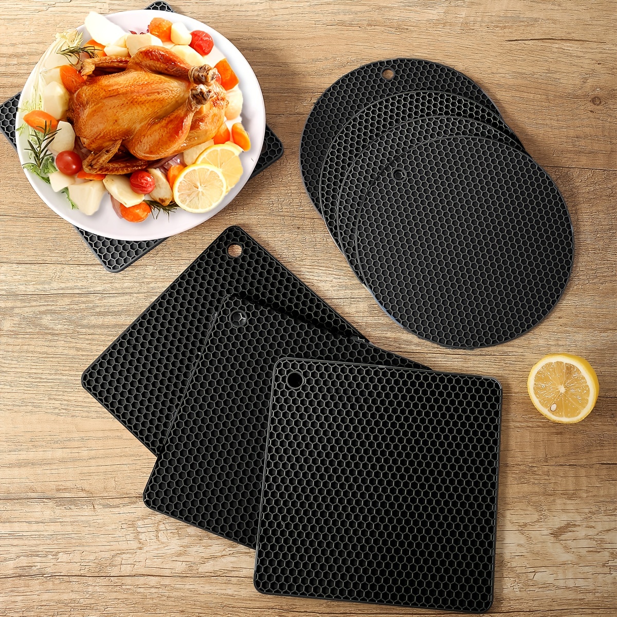 Hot Pads for Kitchen Silicone Mats for Hot Pots Silicone Mats for Hot Pot Holder Silicone Mats Multi Purpose Silicone Mat Silicone Pot Holders Teapot