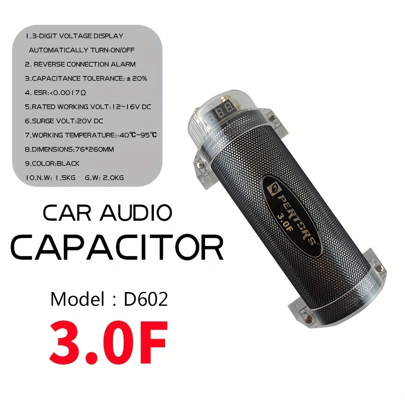 Car Audio 12 V Super Farad Subwoofer Filter Kondensator - Temu